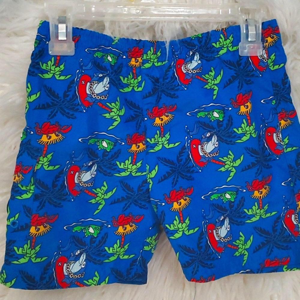 Max and Otto bright blue swim trunks boys 3t